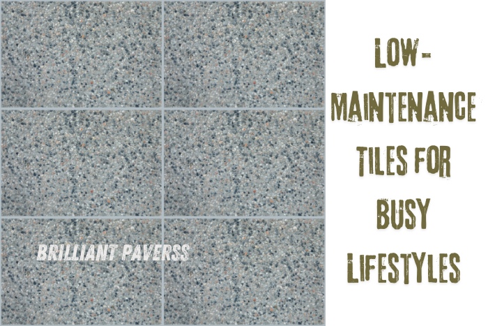 A close-up view of low-maintenance tiles offered by Brilliant Paverss in Coimbatore, perfect for busy lifestyles. The image showcases the durable and easy-to-clean surface of these high-quality tiles, ideal for both indoor and outdoor applications. Brilliant Paverss provides stylish and practical tile solutions that require minimal upkeep, ensuring your space stays looking great with minimal effort