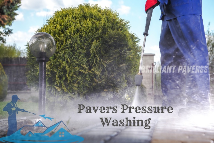 The professional pressure washing services offered by Brilliant Paverss in Coimbatore to keep paver surfaces clean and pristine.